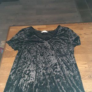 Ultra soft crushed velvet shirt